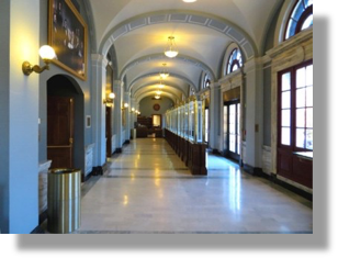 Courthouse hallway