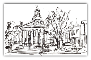 courthouse sketch