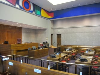 Less Formal Courtroom Bright Colors