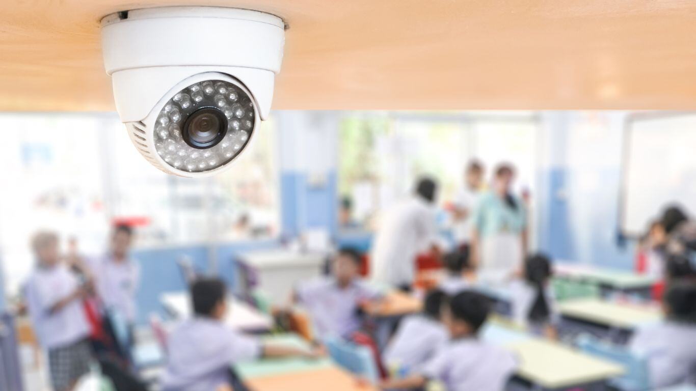 CCTV in a classroom for bullying prevention