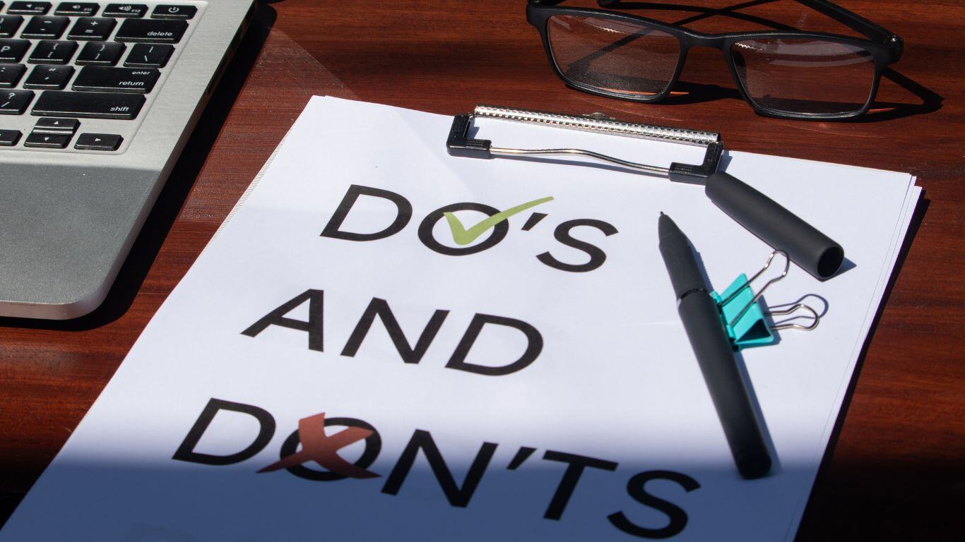 The dos and donts checklist of return to work