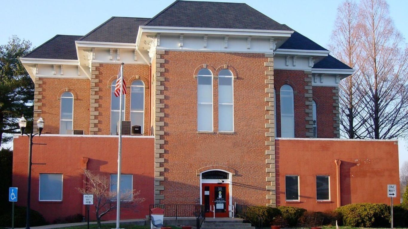 A historic courthouse front