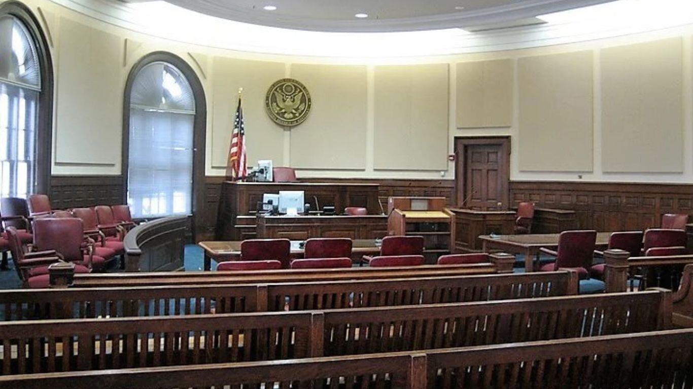 space standards for a courtroom